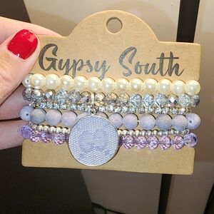 Brand New Gypsy South Upcycled Braceket Stack